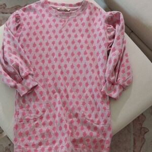 Jessica Simpson Pink Patterned Kids Dress